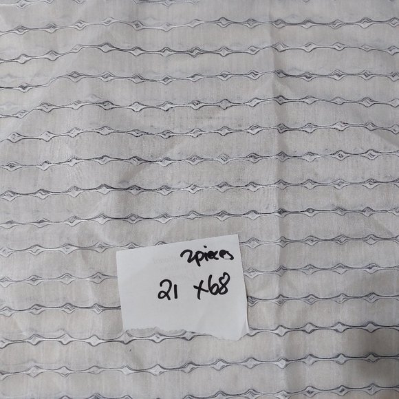 Sheer Fabric Yardages 2 Pieces Perfect for DIY Projects - Picture 1 of 3
